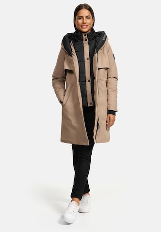NAVAHOO Winter coat 'Snowelf' in Beige: front