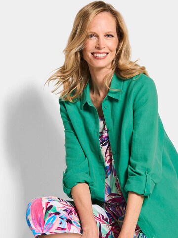 Goldner Bluse in Grün