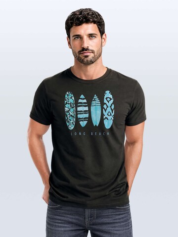 Neverless Shirt 'Long Beach'‌‌‌‌‌‌‌‌‌ in Grau