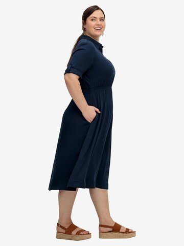 SHEEGO Shirt Dress in Blue