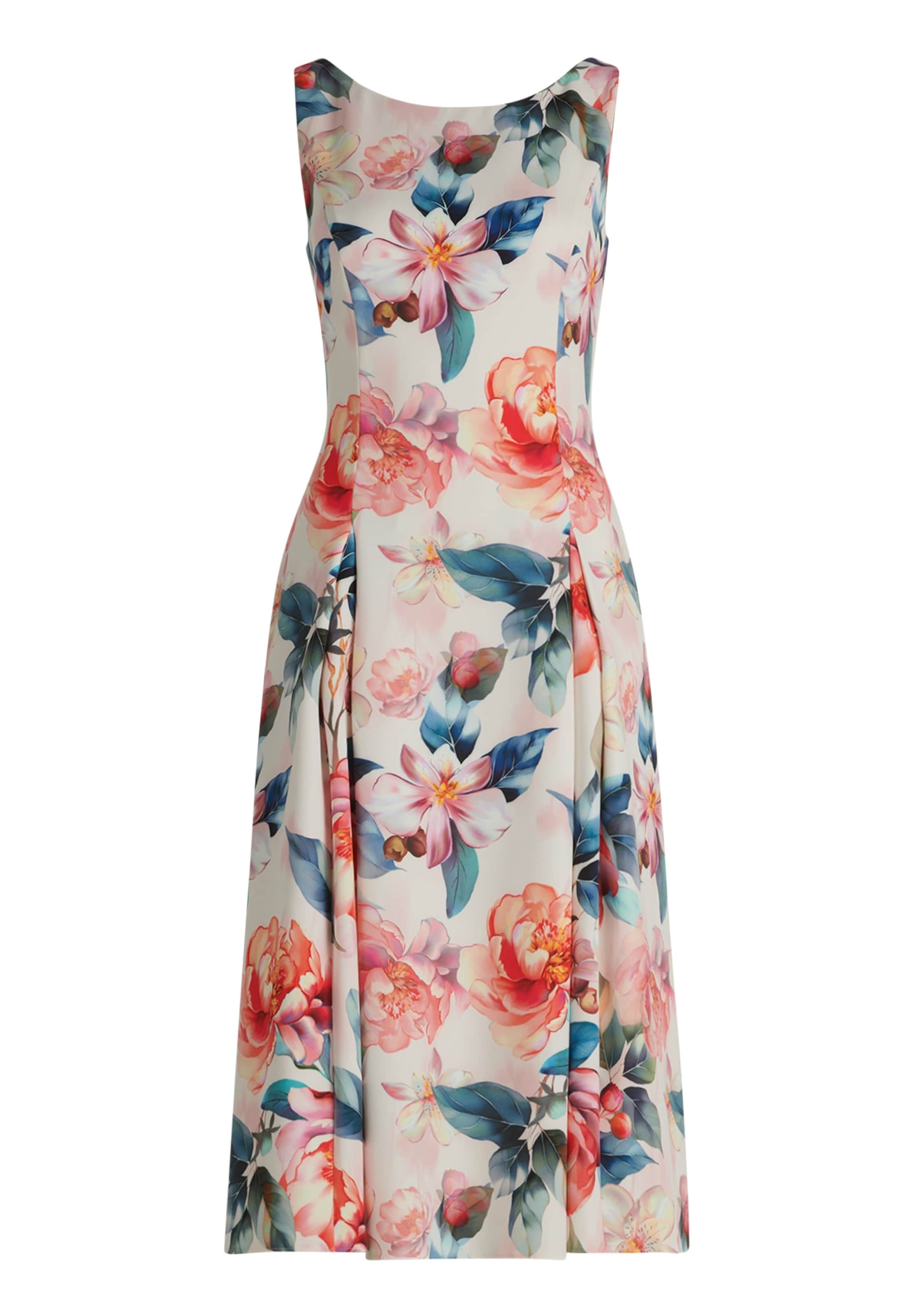 Vera Mont Evening Dress in Blue / Orange / Rose / White, Item view