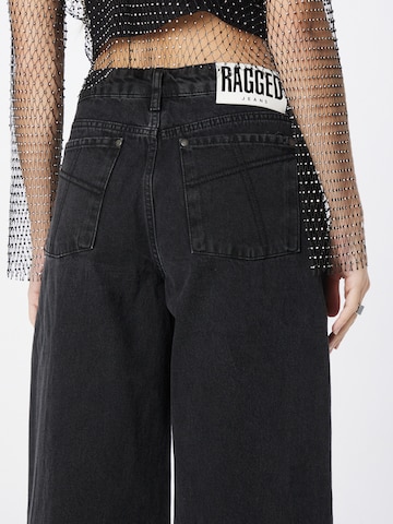 The Ragged Priest Wide Leg Jeans in Schwarz