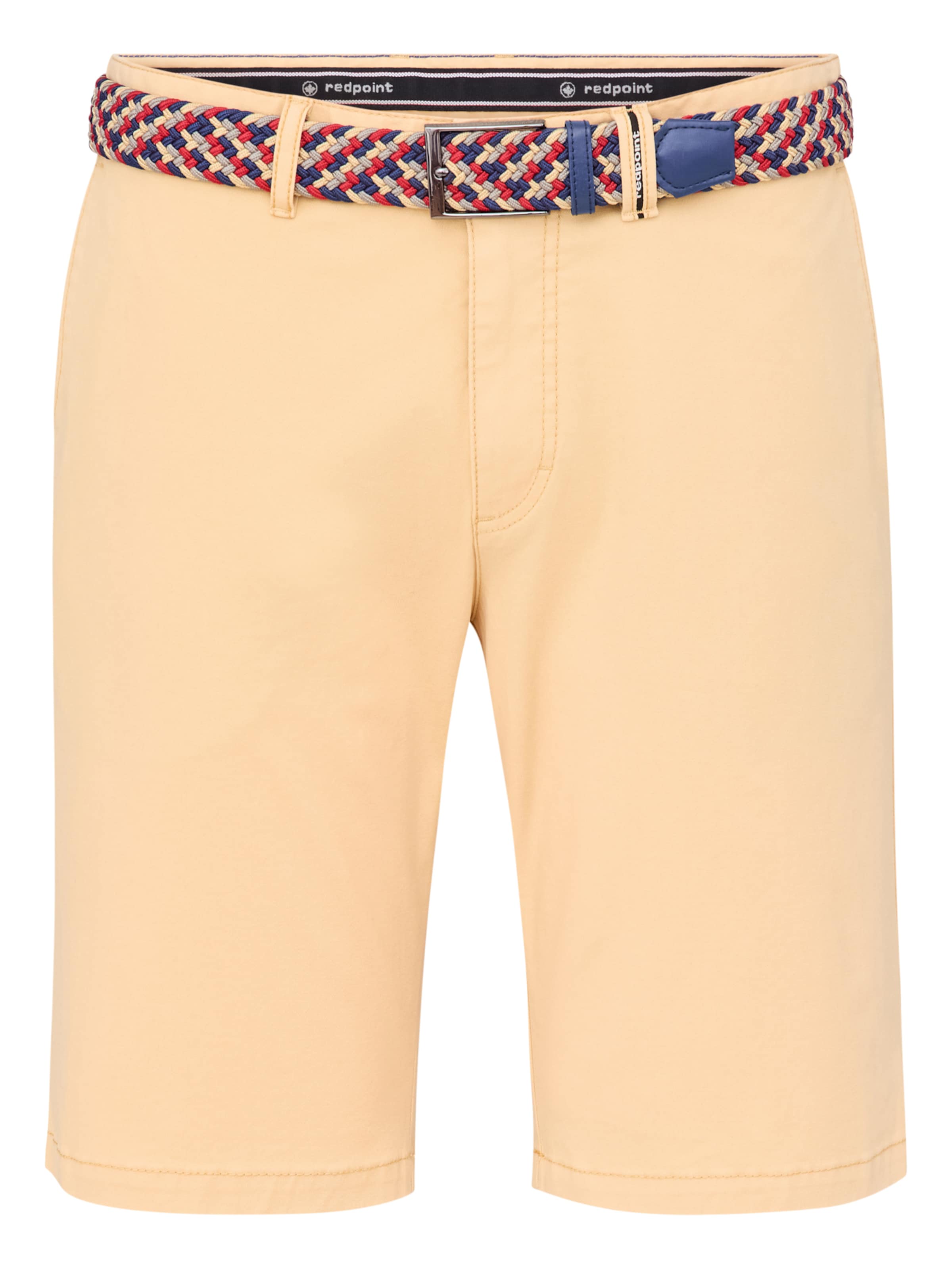 REDPOINT Slimfit Shorts in Gelb: Vorderseite