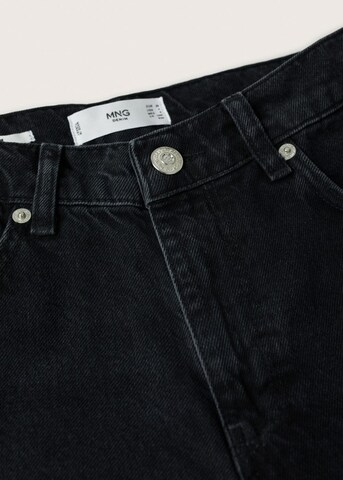 MANGO Tapered Jeans 'Mom 80' in Zwart