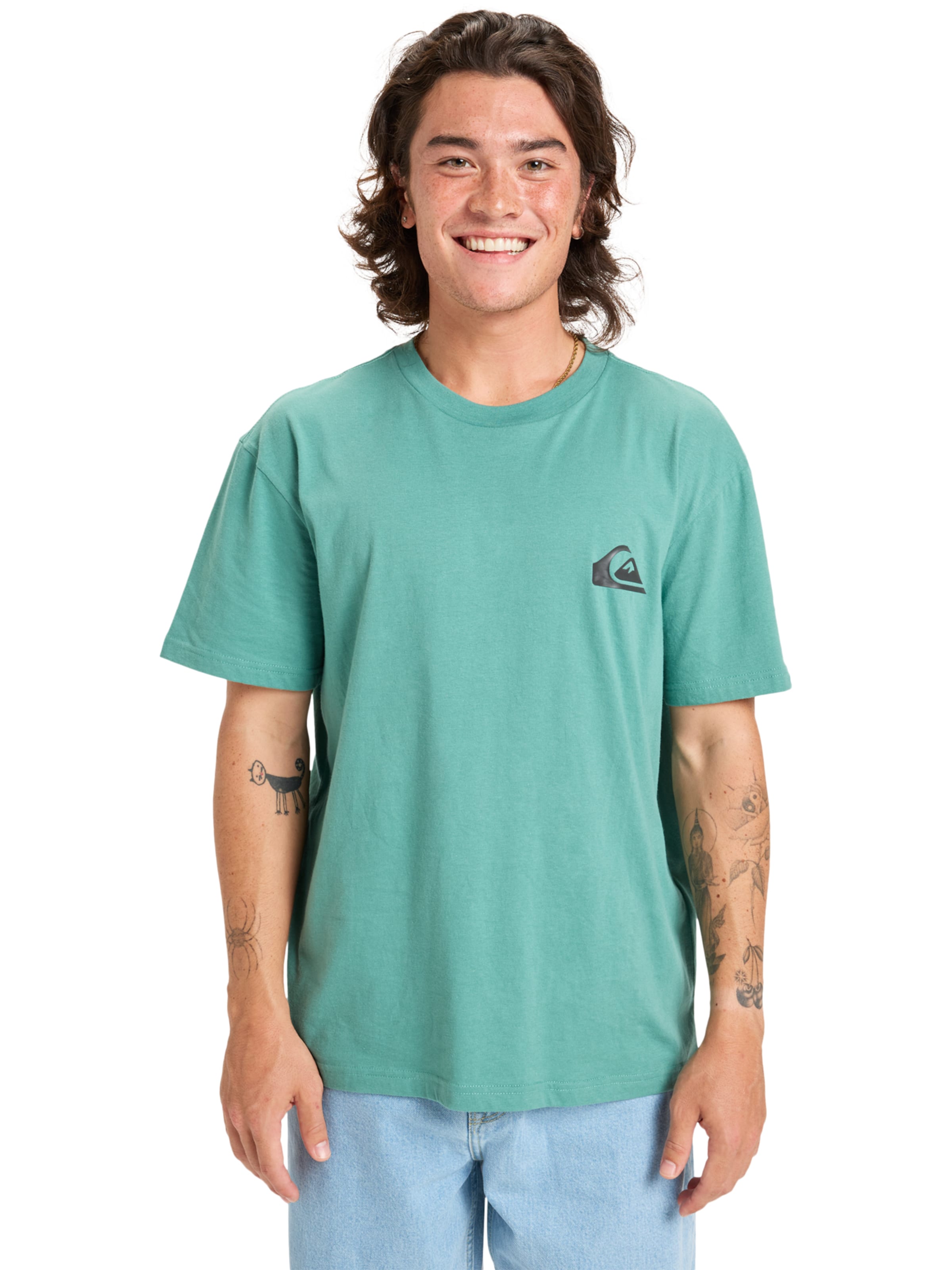 QUIKSILVER Performance Shirt 'EV' in Green: front