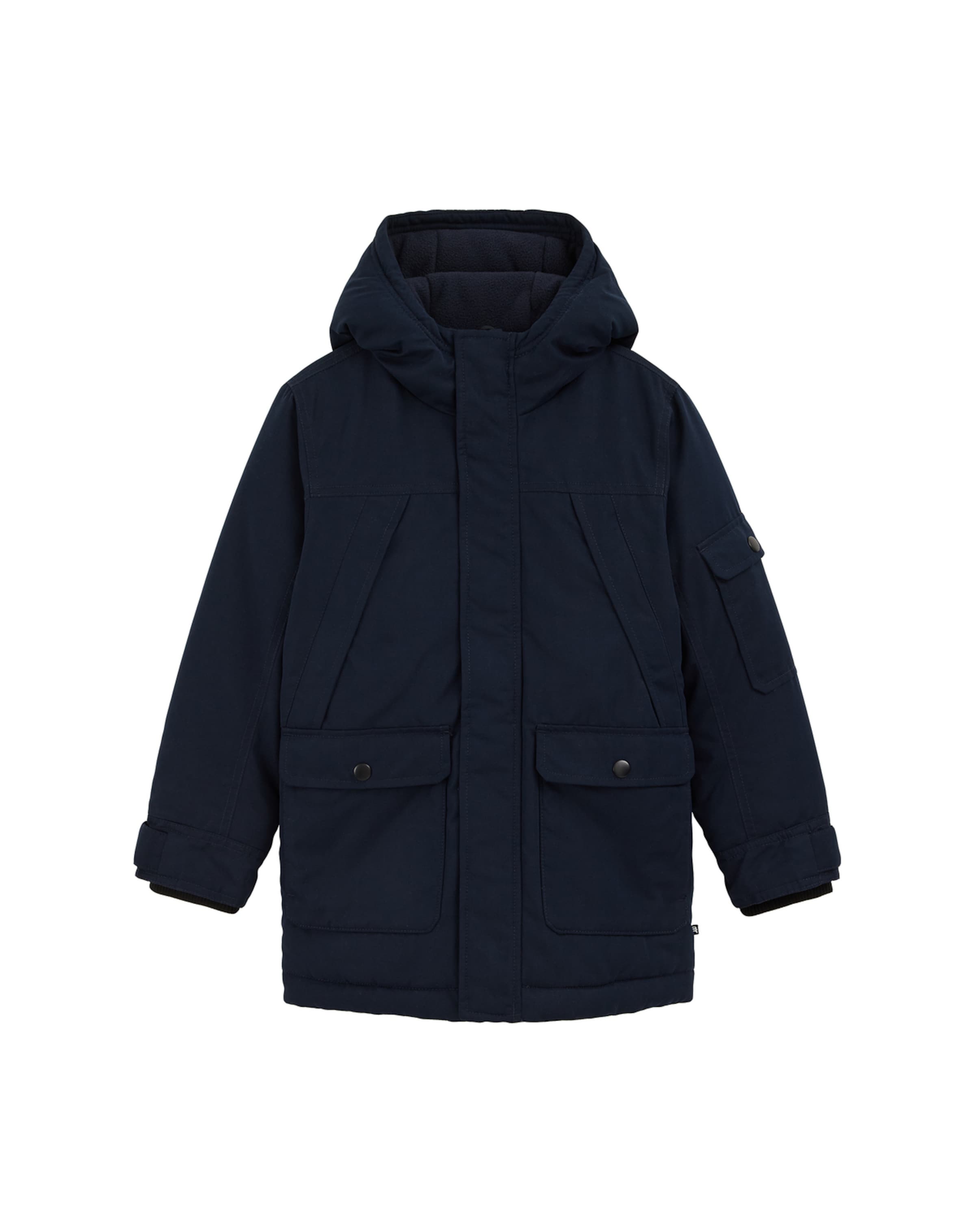 Geacă de iarnă de la WE Fashion pe albastru: față