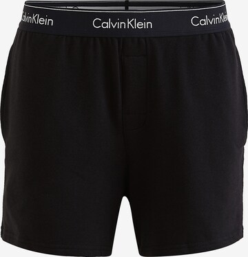 Pantaloni de pijama de la Calvin Klein Underwear pe negru: față