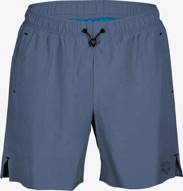 ARENA Board Shorts 'EVO BEACH BOXER SOLID' in Blue: front