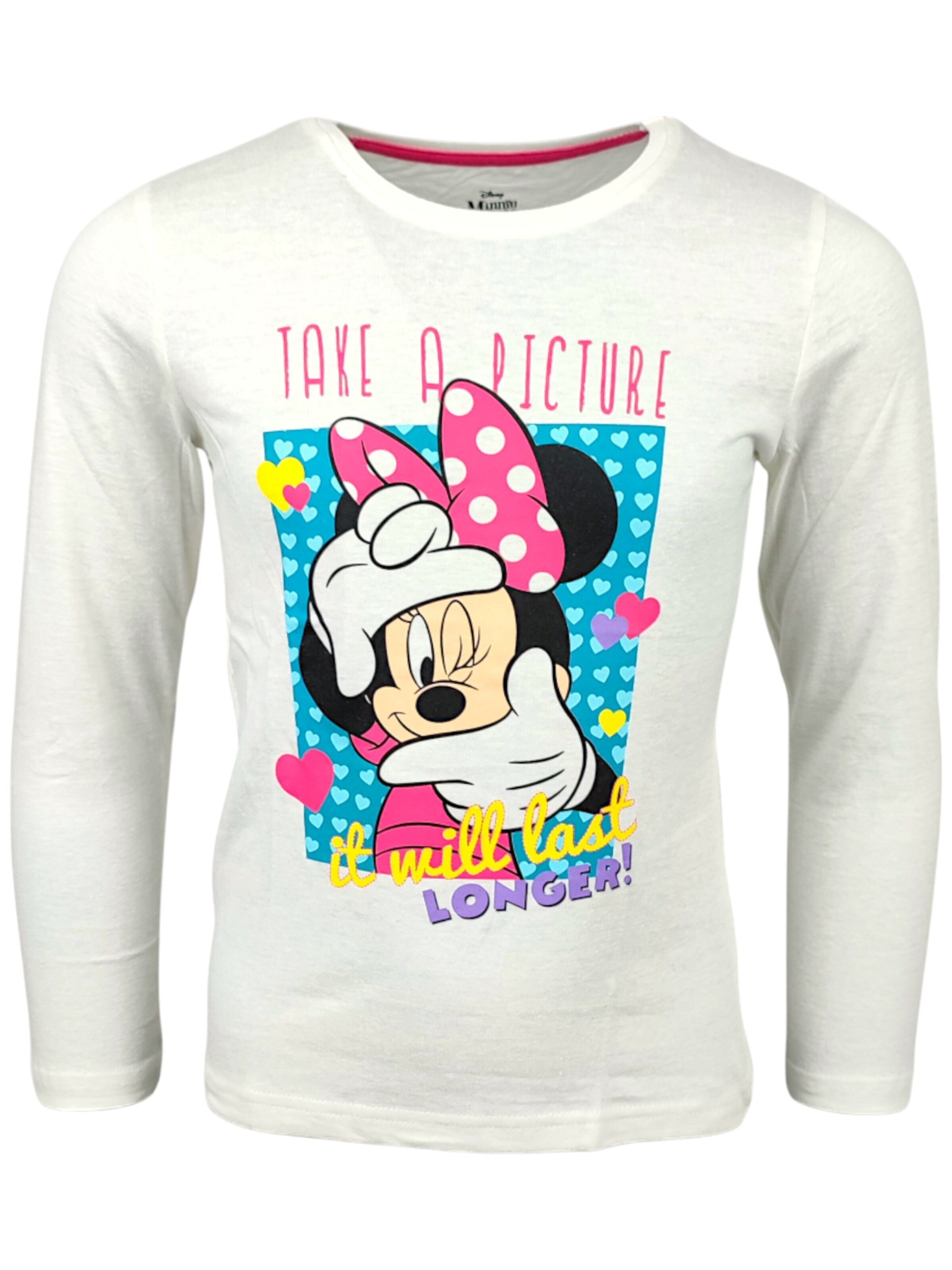Disney Minnie Mouse Shirt 'Minnie Mouse' in Beige: front