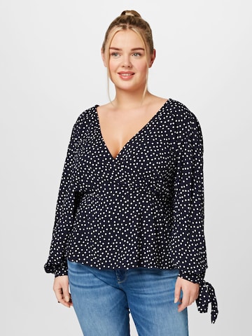 Dorothy Perkins Curve Blouse in Blue: front