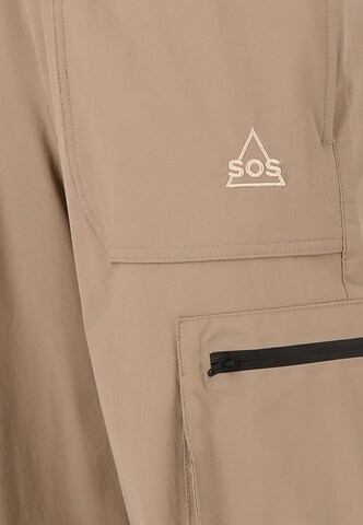 SOS Tapered Cargo Pants 'Salonga' in Brown
