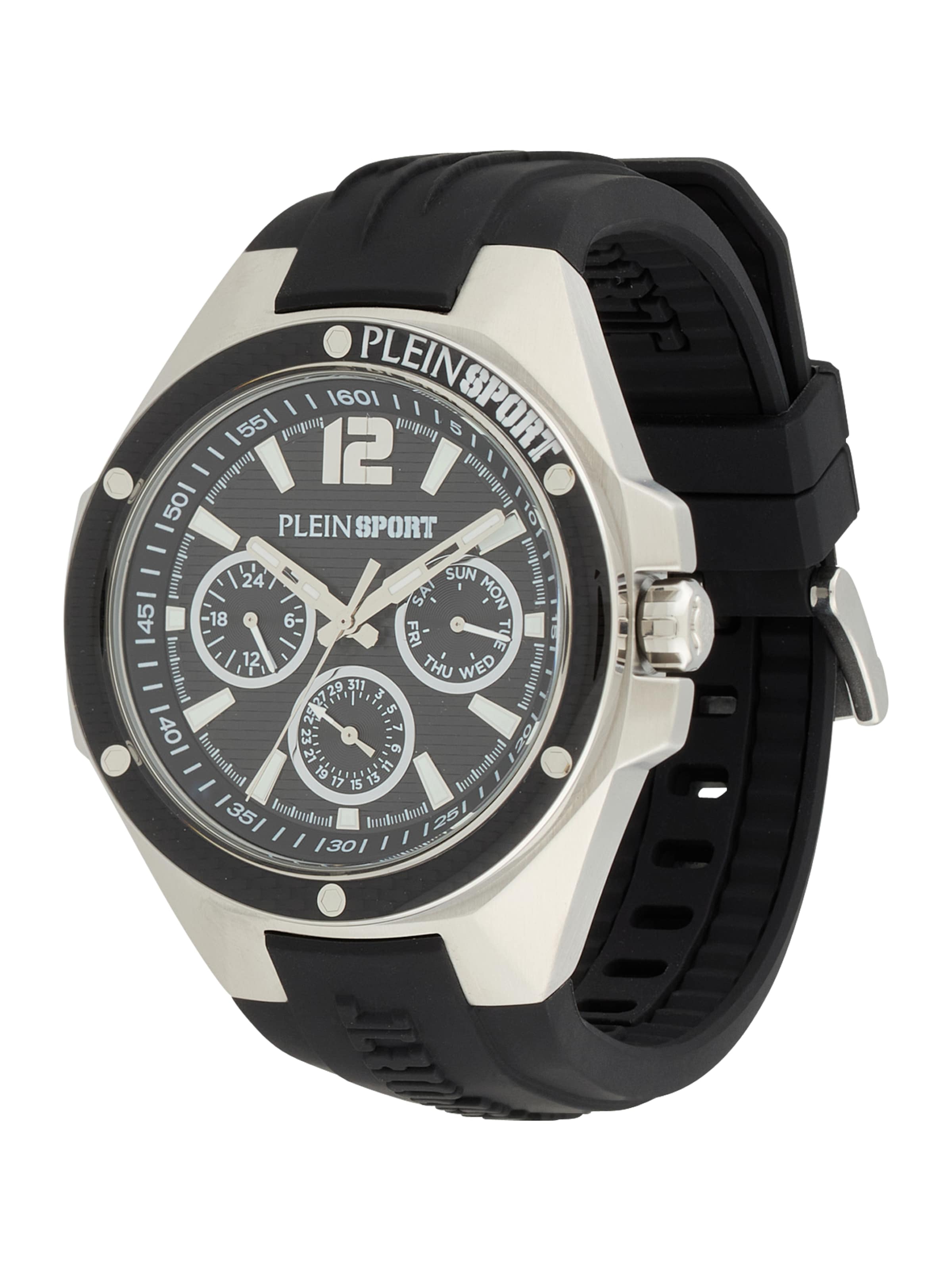 Plein Sport Αναλογικό ρολόι 'TIGERMASTER PRO' σε μαύρο: μπροστά