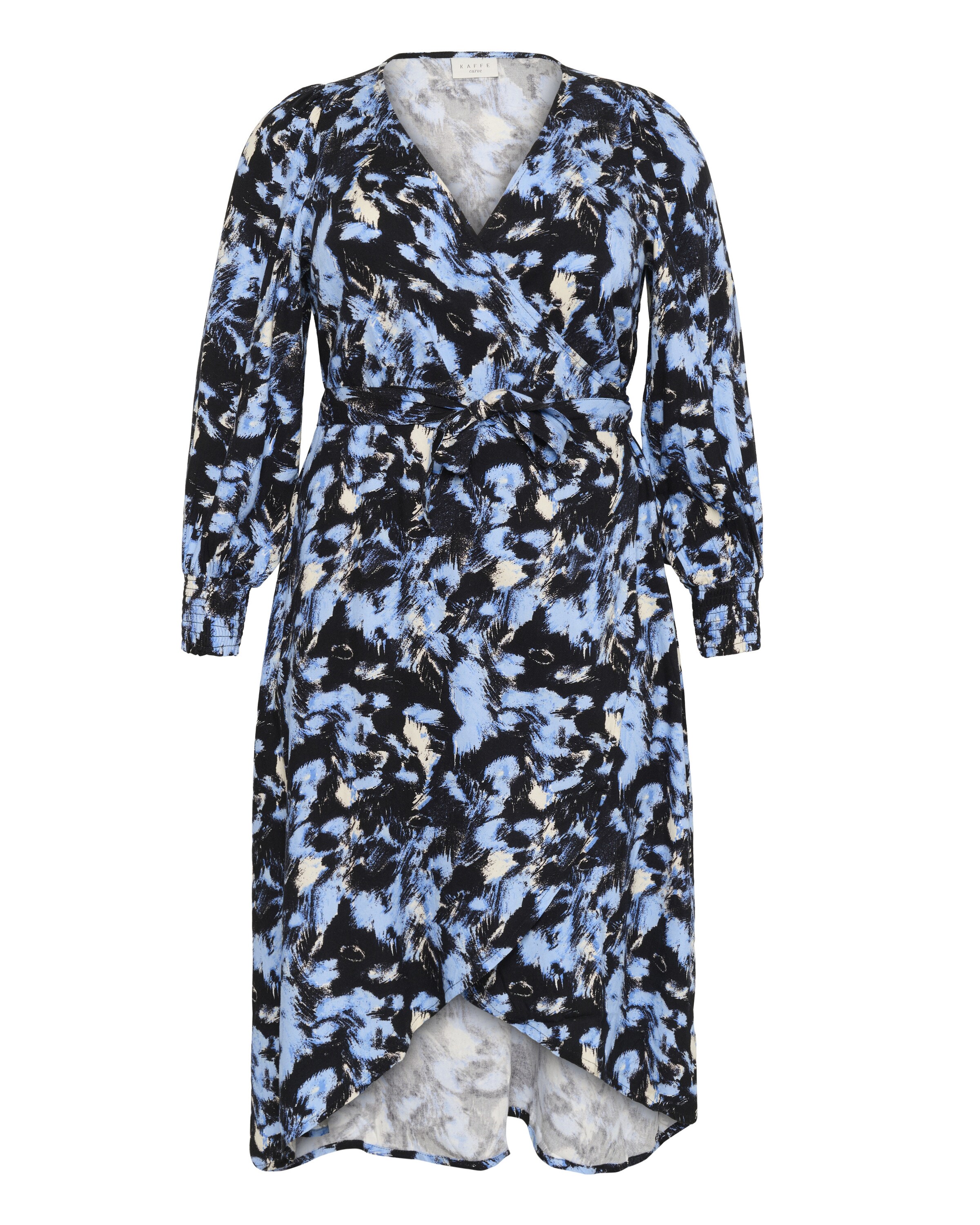 KAFFE CURVE Kleid 'Lurana' in Blau: Vorderseite