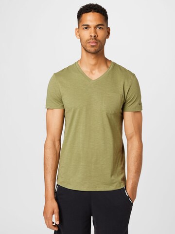 TOM TAILOR DENIM Shirt in Green: front