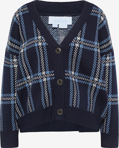 Kardiganas iš usha BLUE LABEL, spalva – mėlyna / tamsiai mėlyna / balta, Prekių apžvalga