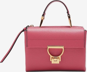 Coccinelle Schoudertas 'Arlettis Handbag Grained Leather' in Roze: voorkant
