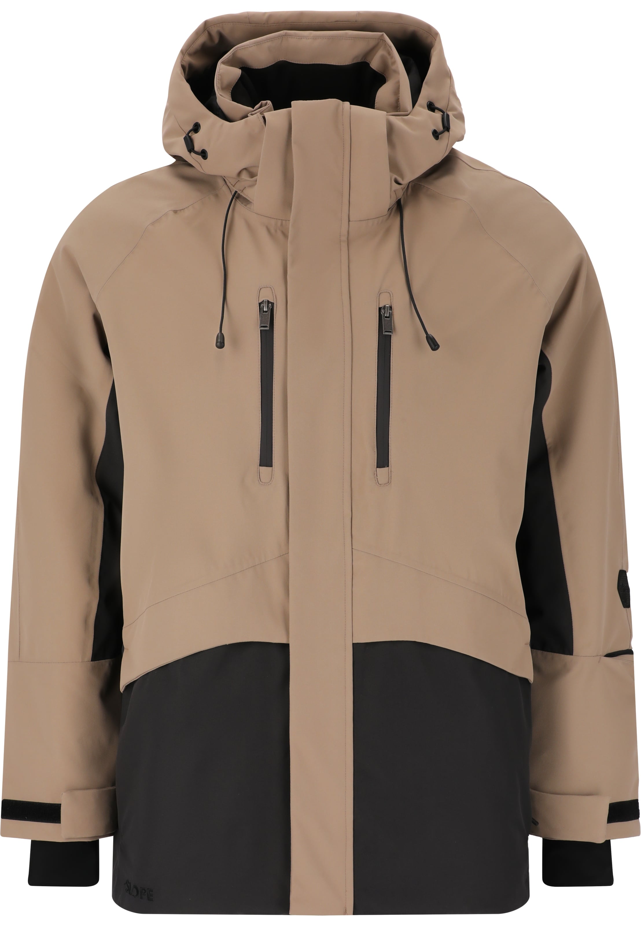 SLOPE Outdoorjacke 'Kenai' in Braun: Vorderseite