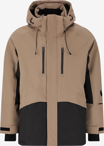 SLOPE Outdoorjacke 'Kenai' in Braun: Vorderseite