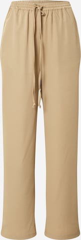 ABOUT YOU Wide leg Trousers 'Lynn' in Beige: front