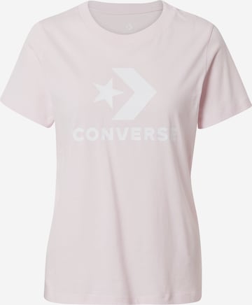 T-shirt CONVERSE en rose : devant