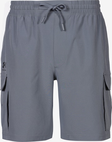 UNDER ARMOUR Workout Pants 'Vibe' in Grey: front