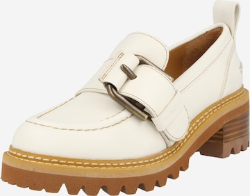 See by Chloé - Sapato Slip-on 'WILOW' em branco: frente