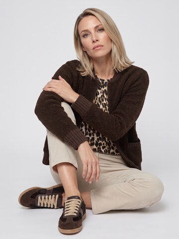 Olsen Strickjacke in Braun: Vorderseite