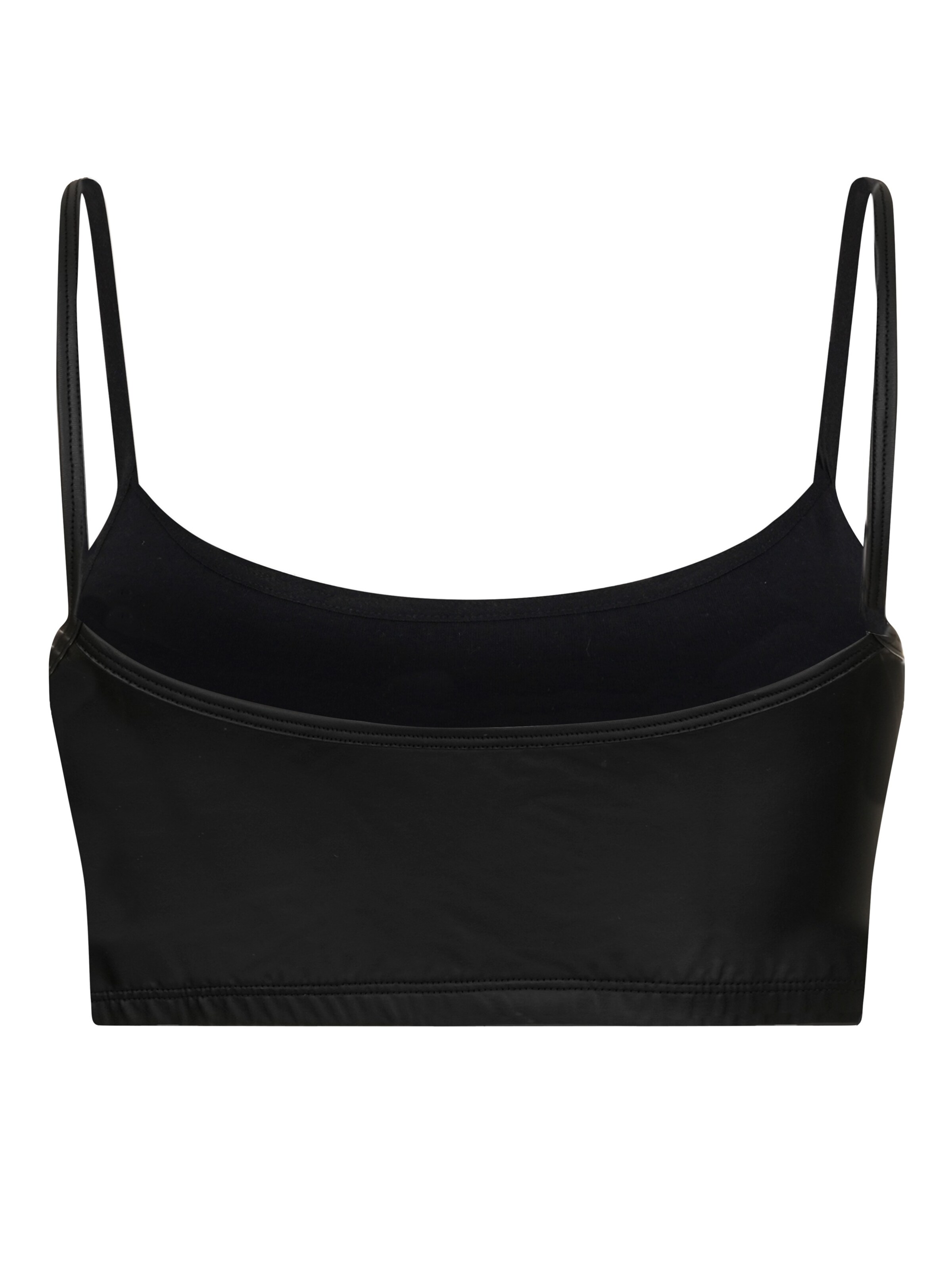 Evoni Top 'aus Stretchleder'‌‌‌‌ in Schwarz