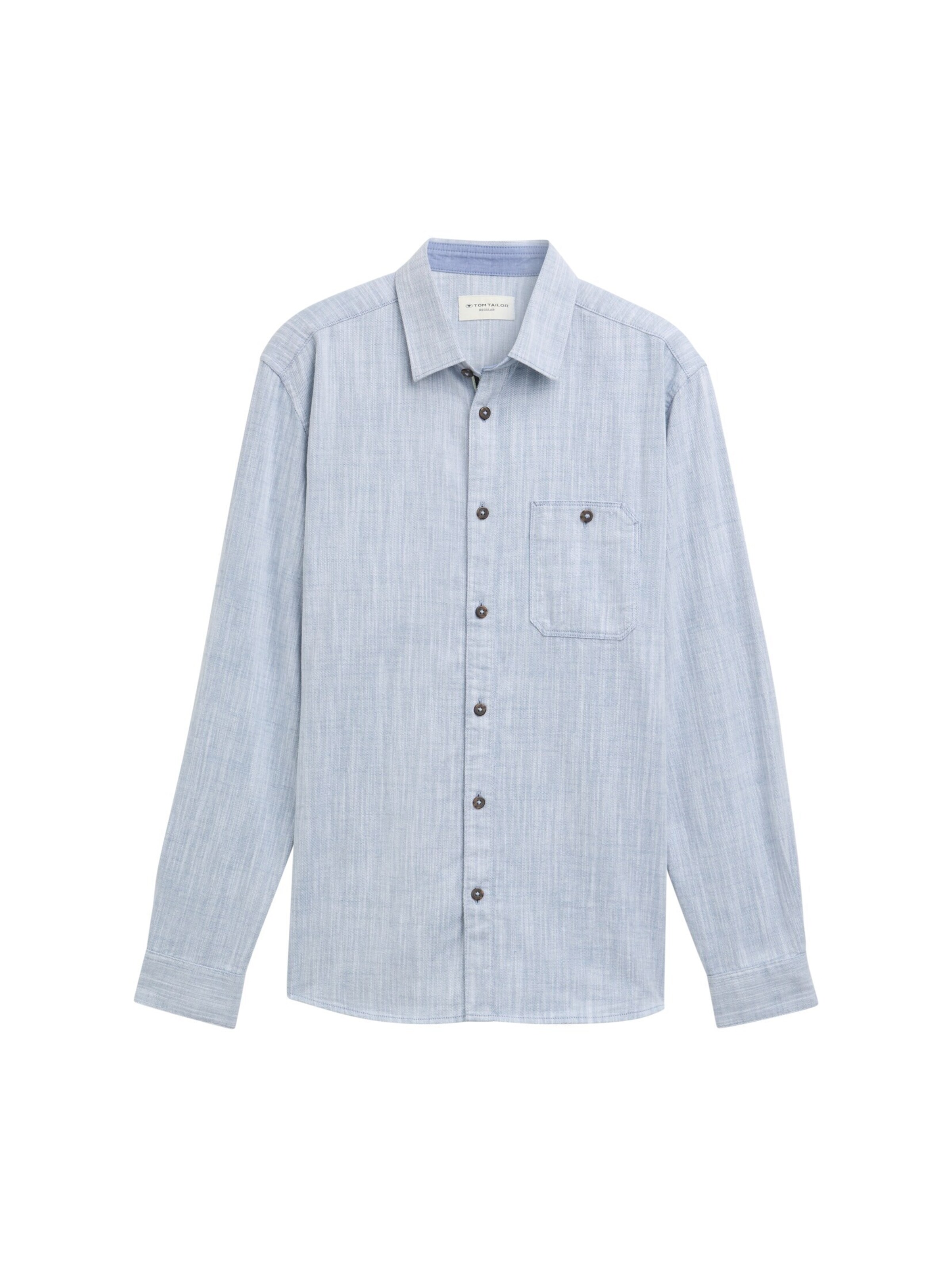 TOM TAILOR Regular Fit Hemd in Weiß: Vorderseite