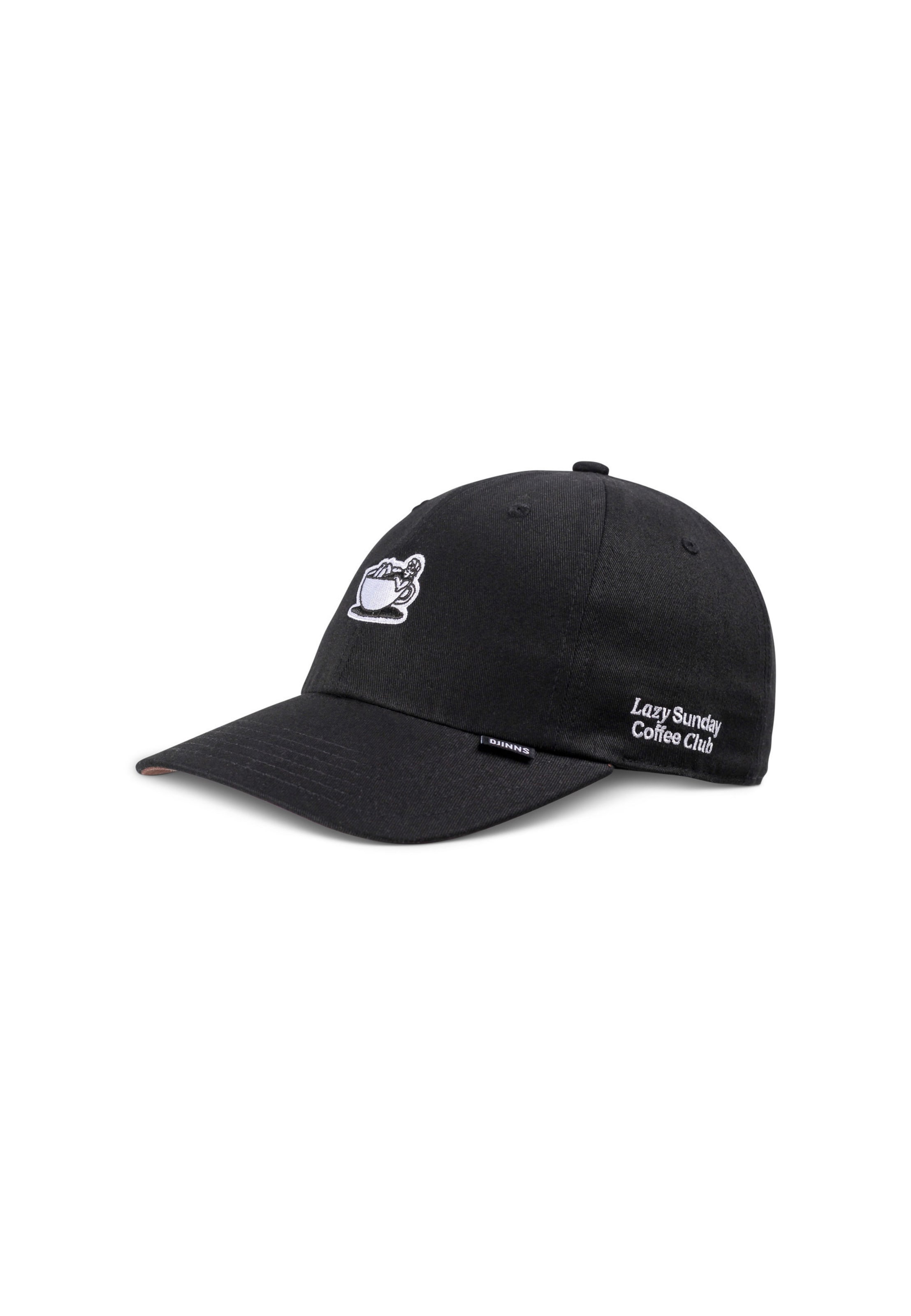 DJINNS Cap 'Guy in a Cup' in Black: front