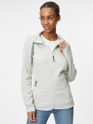 KILLTEC Athletic Zip-Up Hoodie in Grey: front