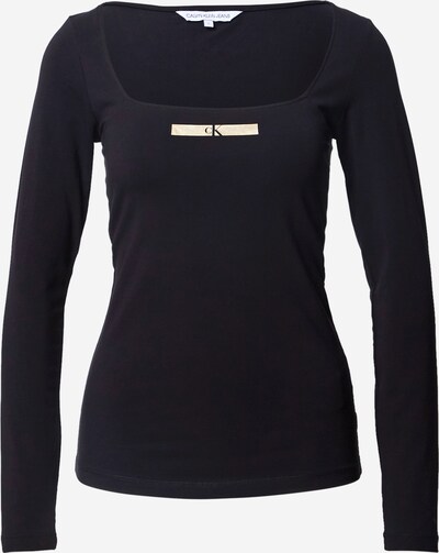 Calvin Klein Jeans T-shirt i guld / svart, Produktvy