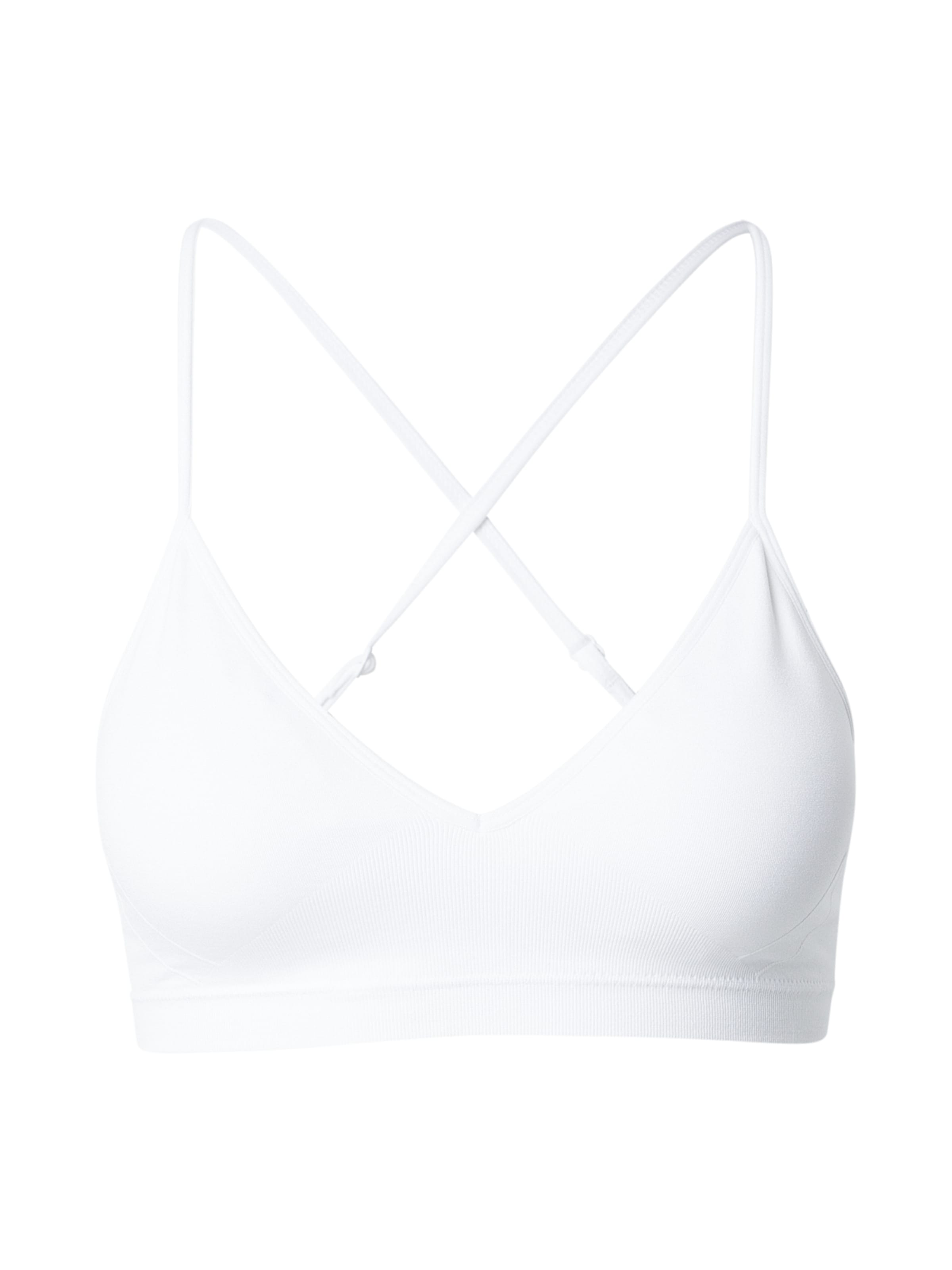 ICANIWILL Μπουστάκι Αθλητικό σουτιέν 'Smooth' σε λευκό: μπροστά