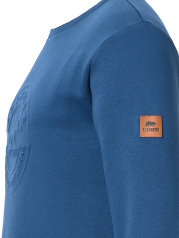 FORSBERG Sweatshirt 'Sweatshirt mit 3D Logo' in Blau