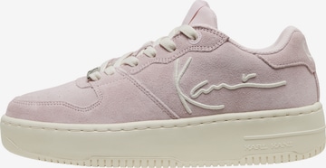 Karl Kani Platform trainers '89 Up' in Pink: front