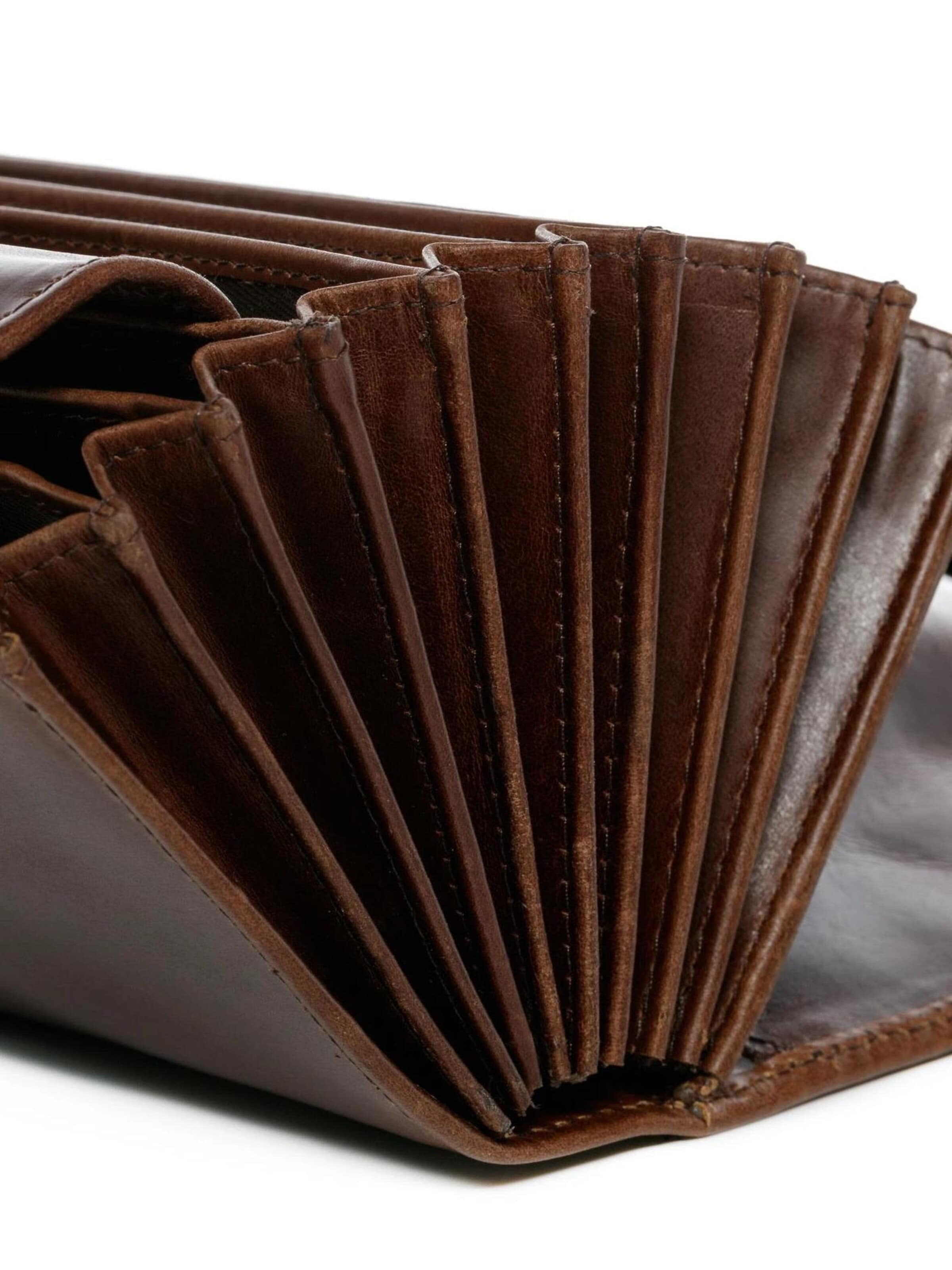 SID & VAIN Fanny Pack 'Kellner-Geldbörse & Holster ABERDEEN' in Brown