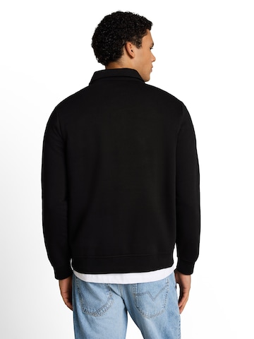 TOM TAILOR DENIM Sweatshirt in Schwarz