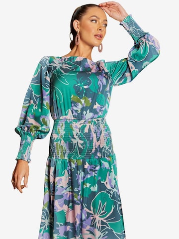 chi chi green dress Chi Chi London Women's Satin Maxi Dress in Green