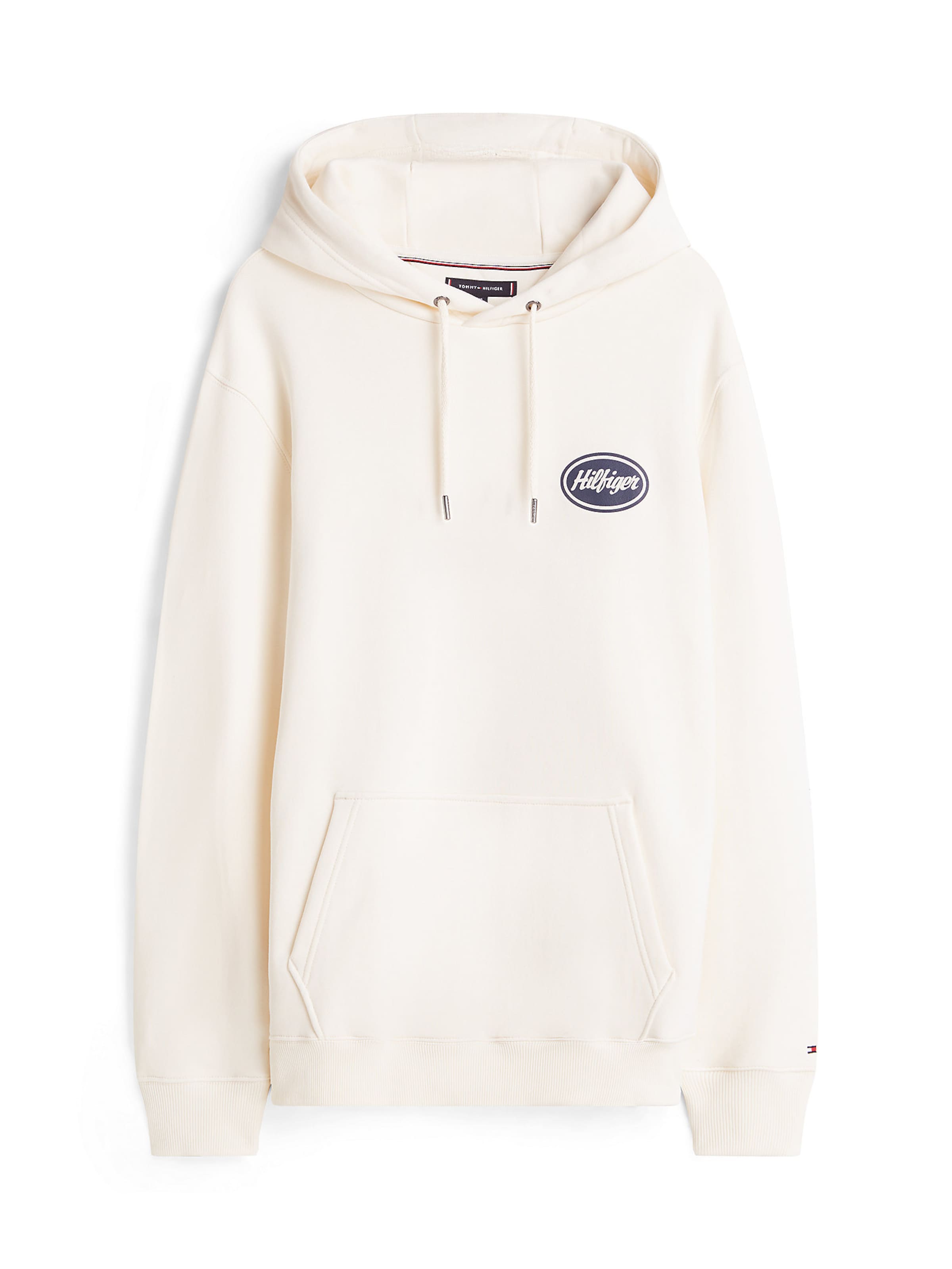 TOMMY HILFIGER Sweatshirt in de kleur Lichtbeige / Marine / Rood / Wit, Productweergave