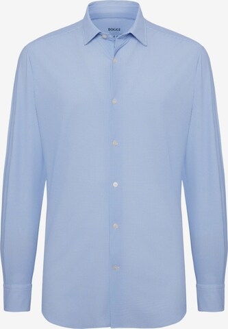 Regular fit Camicia di Boggi Milano in blu: frontale