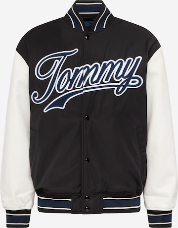 Tommy Jeans Přechodná bunda – černá: přední strana
