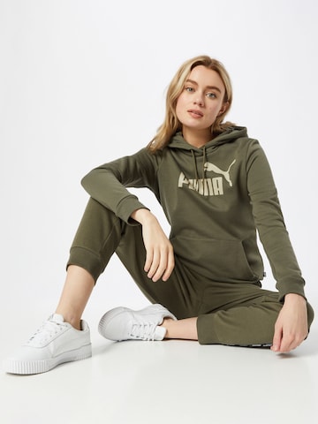 PUMA Sports sweatshirt 'Essentials' in Green