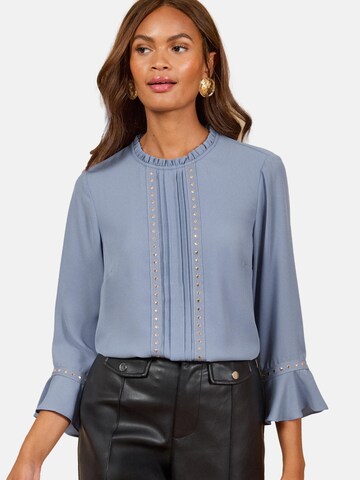 Camicia da donna di love & roses in blu: frontale