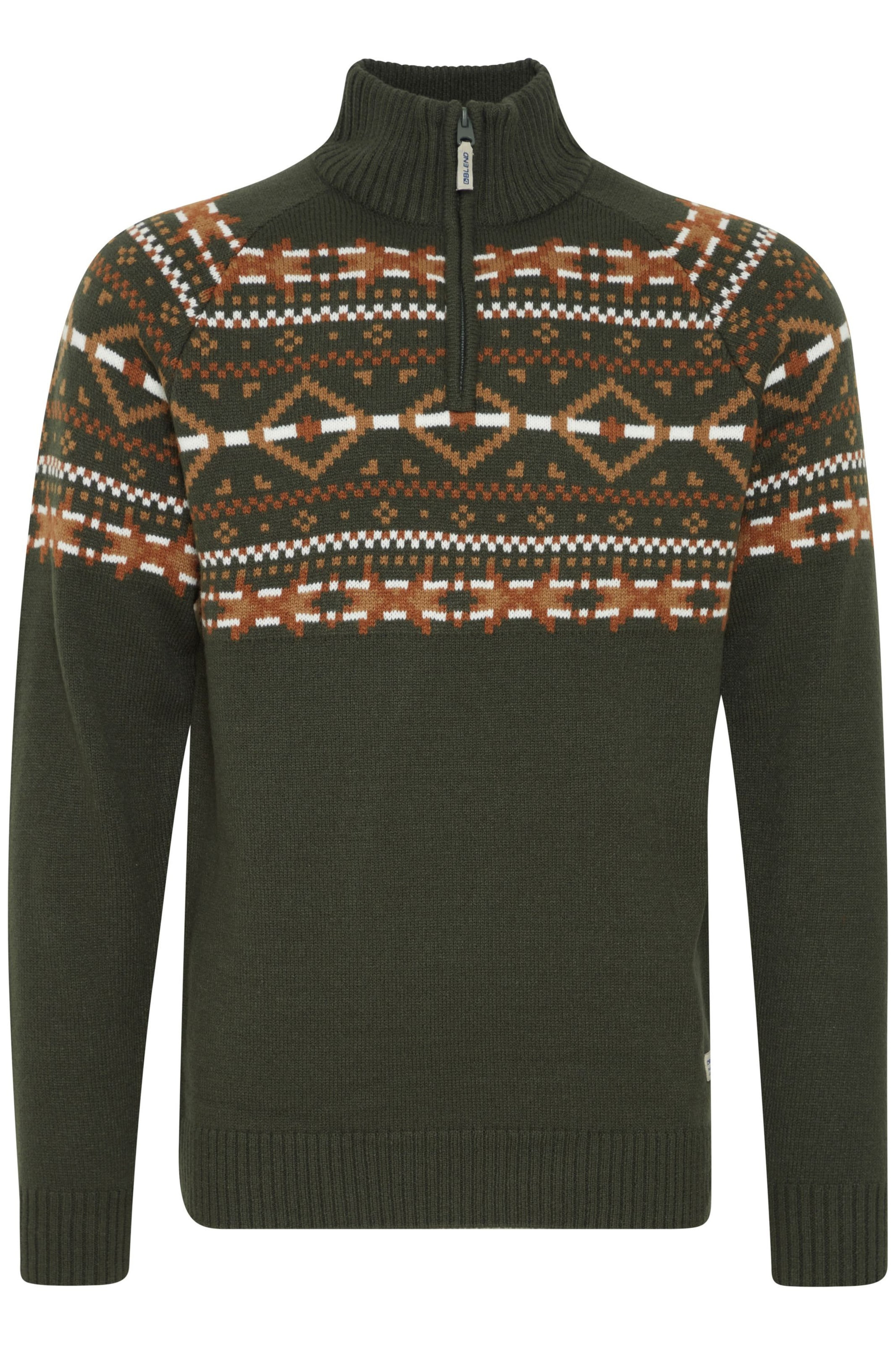 BLEND - Pullover 'Nilo' em verde: frente