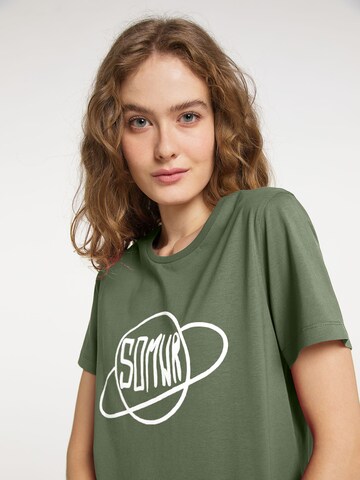 SOMWR Shirt 'THE PLANET#S HERE' in Green
