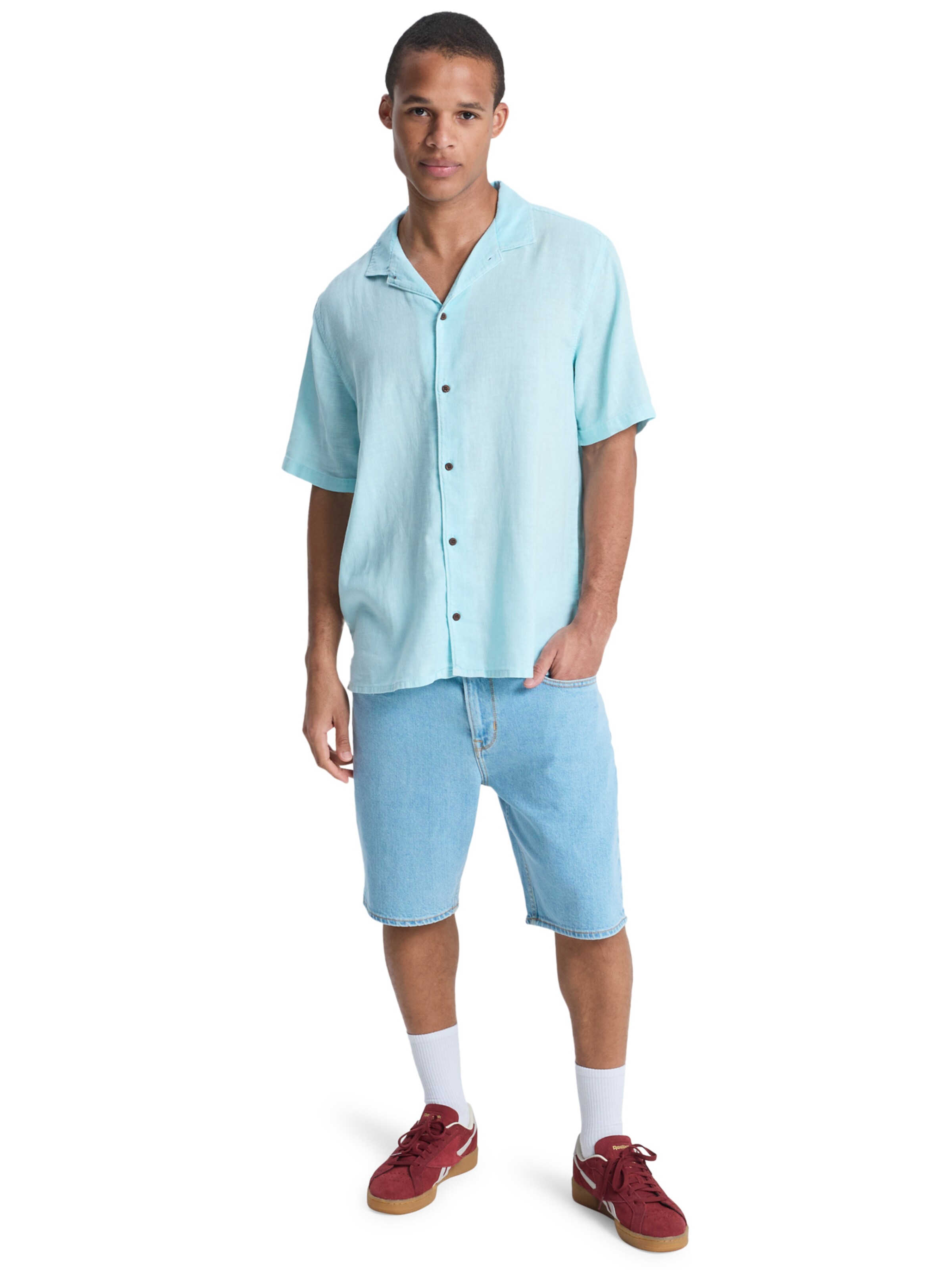 QUIKSILVER Comfort Fit Hemd 'Sunrise' in Blau