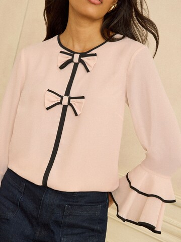 love & roses Blouse in Roze