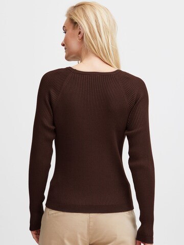 PULZ Jeans Sweater ' SARA ' in Brown