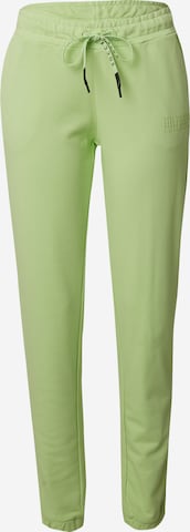 Soccx Tapered Pants in Green: front