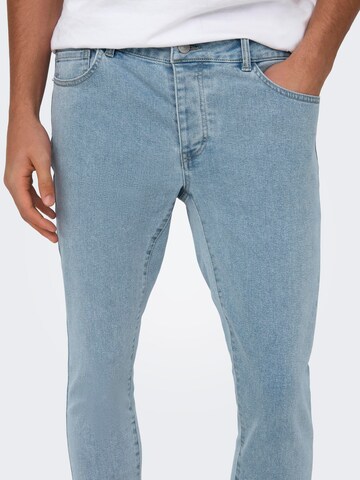 Skinny Jean 'WARP' Only & Sons en bleu